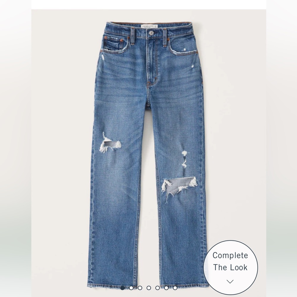 Abercrombie & Fitch ultra high rise ankle straight jean Women’s size 27